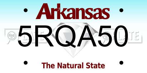 5RQA50 Arkansas License Plate
