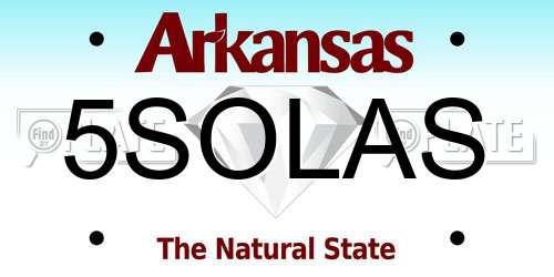5SOLAS Arkansas License Plate