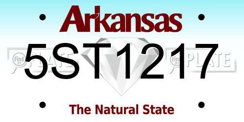 5ST1217 Arkansas License Plate