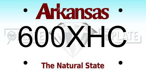 600XHC Arkansas License Plate