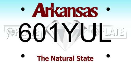 601YUL Arkansas License Plate