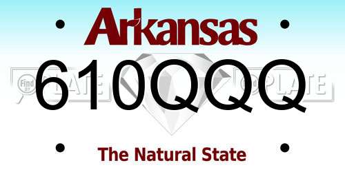610QQQ Arkansas License Plate