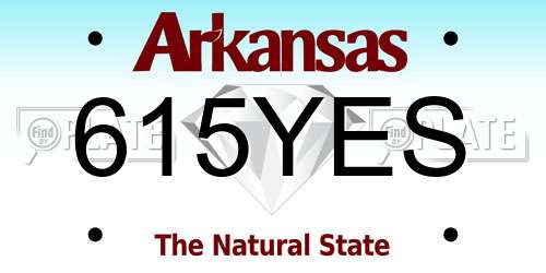 615YES Arkansas License Plate