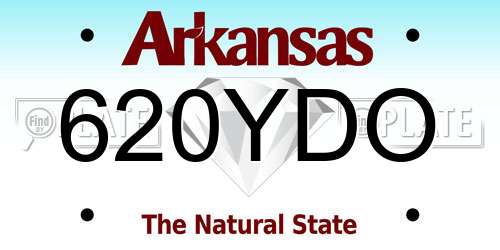 620YDO Arkansas License Plate
