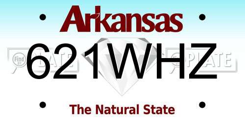 621WHZ Arkansas License Plate