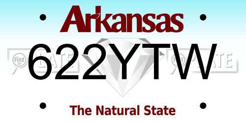 622YTW Arkansas License Plate