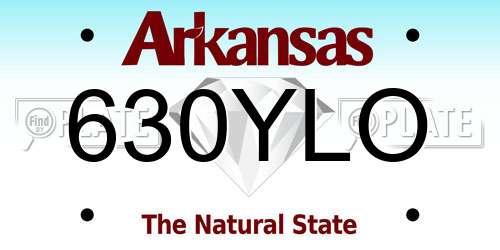 630YLO Arkansas License Plate
