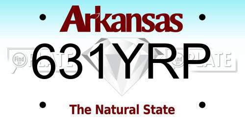 631YRP Arkansas License Plate