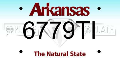 6779TI Arkansas License Plate