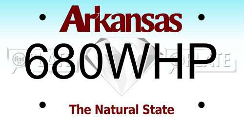 680WHP Arkansas License Plate