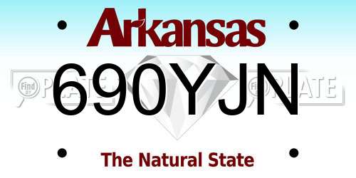 690YJN Arkansas License Plate