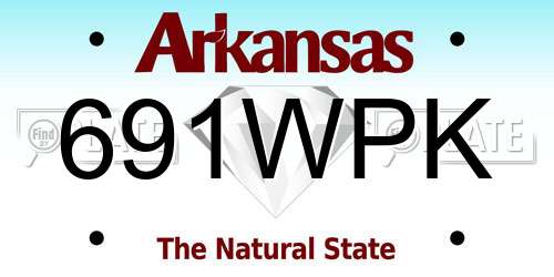 691WPK Arkansas License Plate