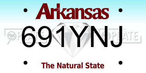 691YNJ Arkansas License Plate