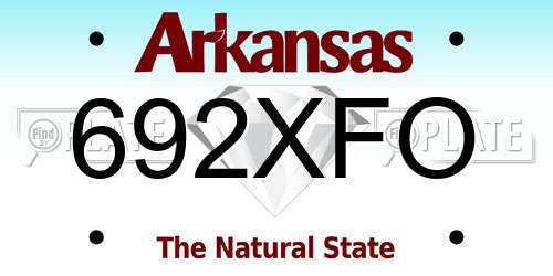 692XFO Arkansas License Plate