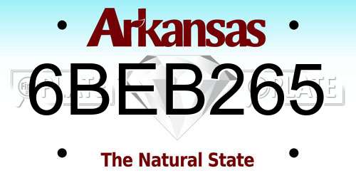 6BEB265 Arkansas License Plate