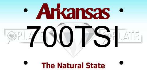 700TSI Arkansas License Plate