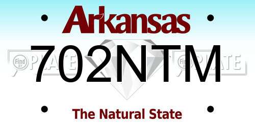 702NTM Arkansas License Plate