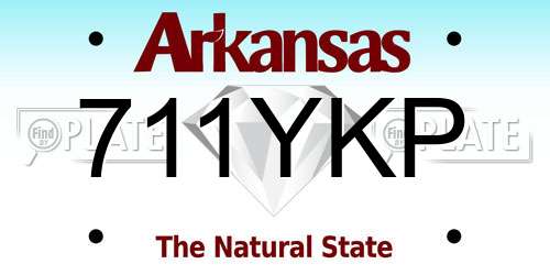 711YKP Arkansas License Plate