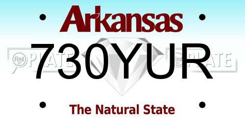 730YUR Arkansas License Plate