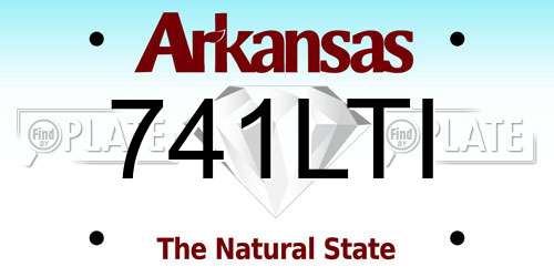 741LTI Arkansas License Plate