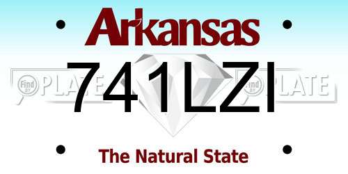 741LZI Arkansas License Plate