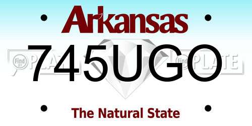 745UGO Arkansas License Plate
