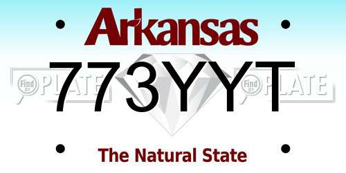 773YYT Arkansas License Plate