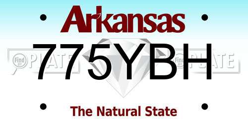 775YBH Arkansas License Plate