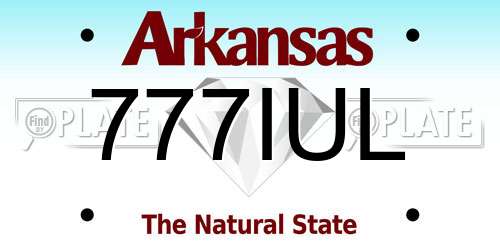 777IUL Arkansas License Plate