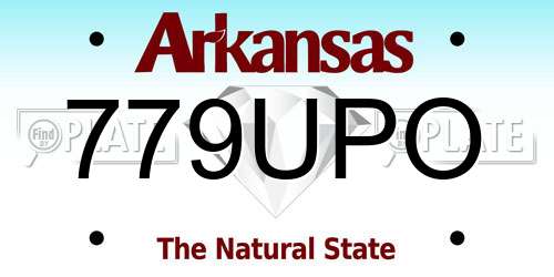 779UPO Arkansas License Plate