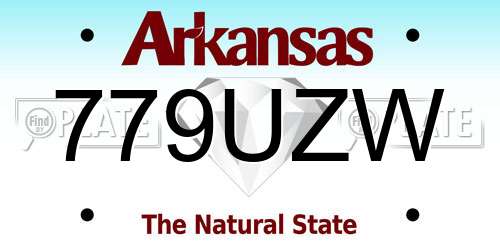 779UZW Arkansas License Plate
