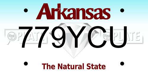 779YCU Arkansas License Plate