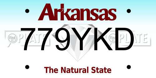 779YKD Arkansas License Plate