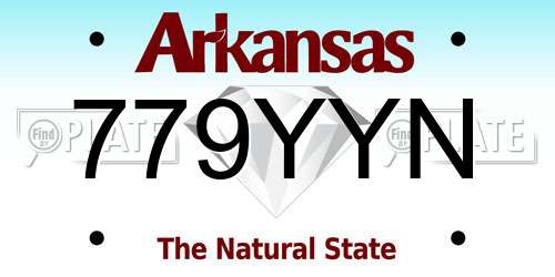 779YYN Arkansas License Plate