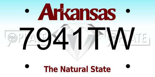 7941TW Arkansas License Plate