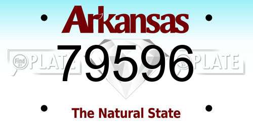 79596 Arkansas License Plate
