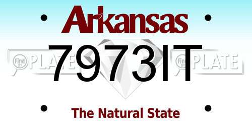7973IT Arkansas License Plate