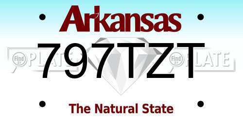 797TZT Arkansas License Plate