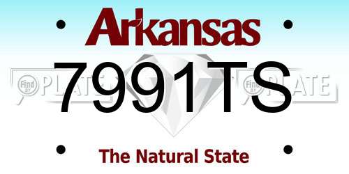 7991TS Arkansas License Plate