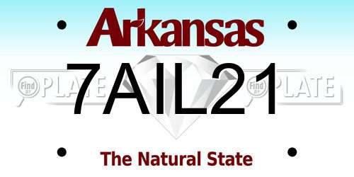 7AIL21 Arkansas License Plate