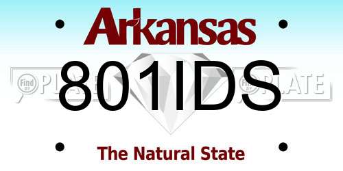 801IDS Arkansas License Plate