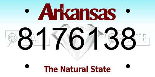 8176138 Arkansas License Plate