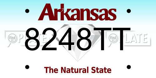 8248TT Arkansas License Plate