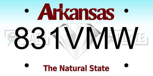 831VMW Arkansas License Plate