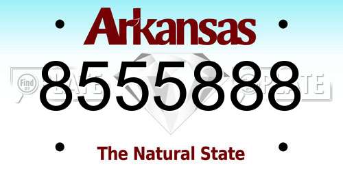 8555888 Arkansas License Plate
