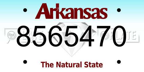 8565470 Arkansas License Plate