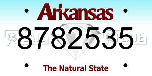 8782535 Arkansas License Plate