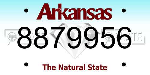8879956 Arkansas License Plate