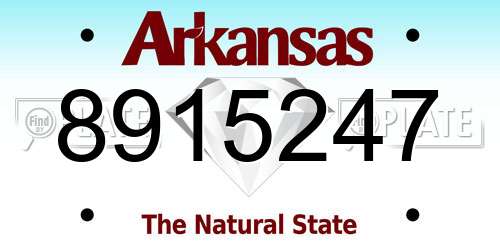 8915247 Arkansas License Plate