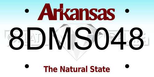8DMS048 Arkansas License Plate